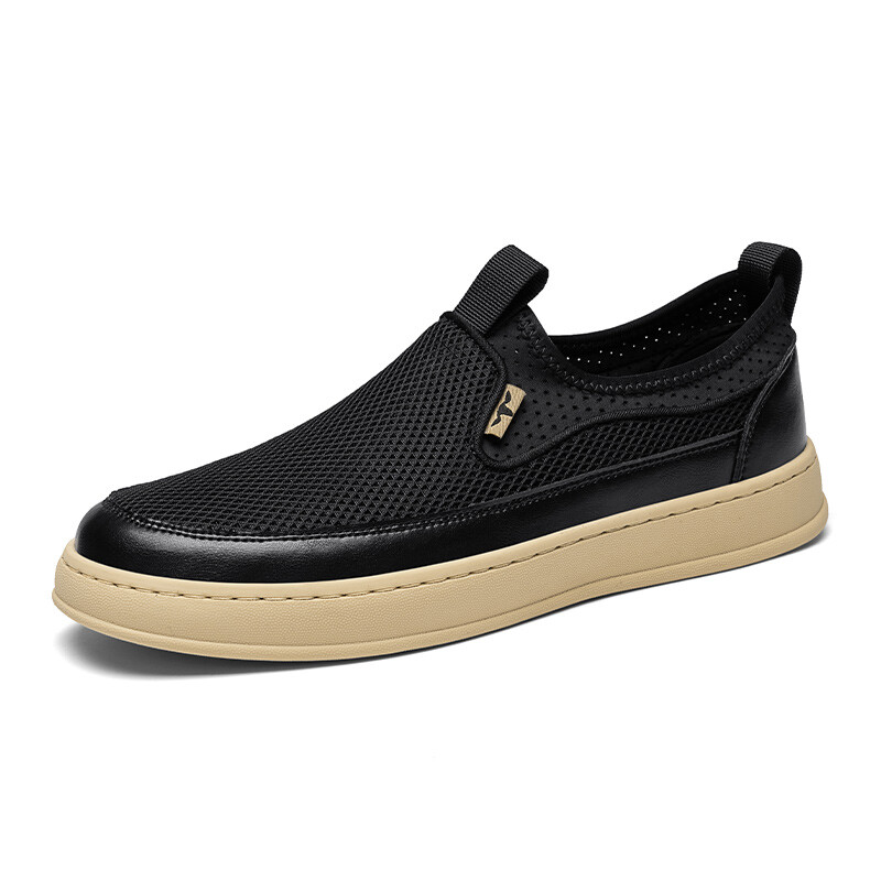 Кроссовки мужские Lifestyle Shoes Men Low-Top Black G.N.Shijia — фото 2