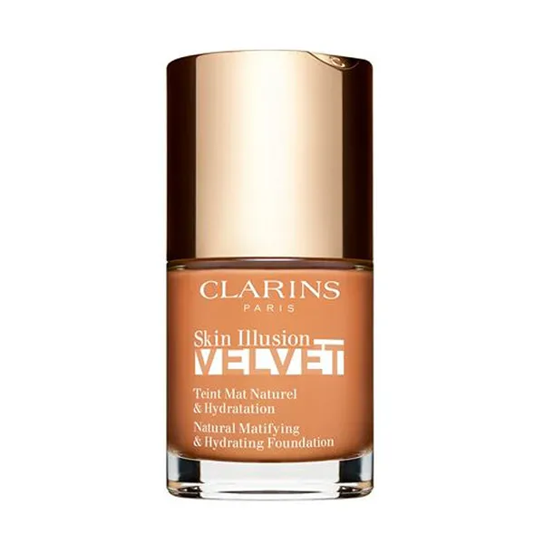 

Основа под макияж с естественным финишем Skin Illusion Velvet Clarins, цвет chesnut