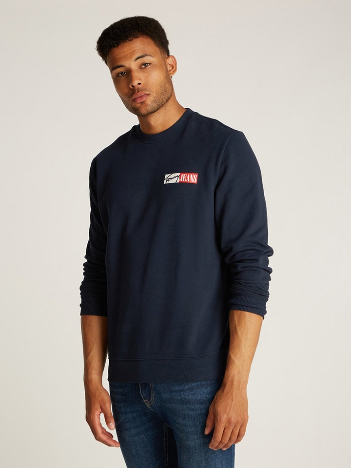 

Толстовка TOMMY JEANS, темно-синий