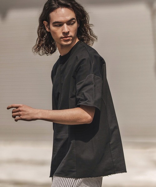 

Футболка большого размера с обрезанными краями, бренд CAMBIO, цвет черный