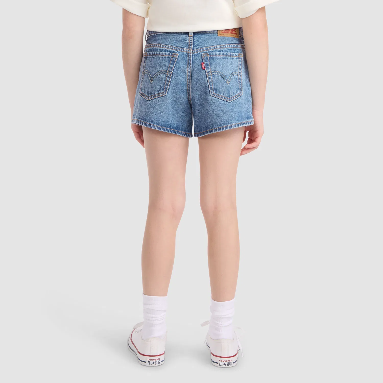 Вышитые мини-шорты из денима для девочек 7-16 лет Levi's, Blue — фото 2