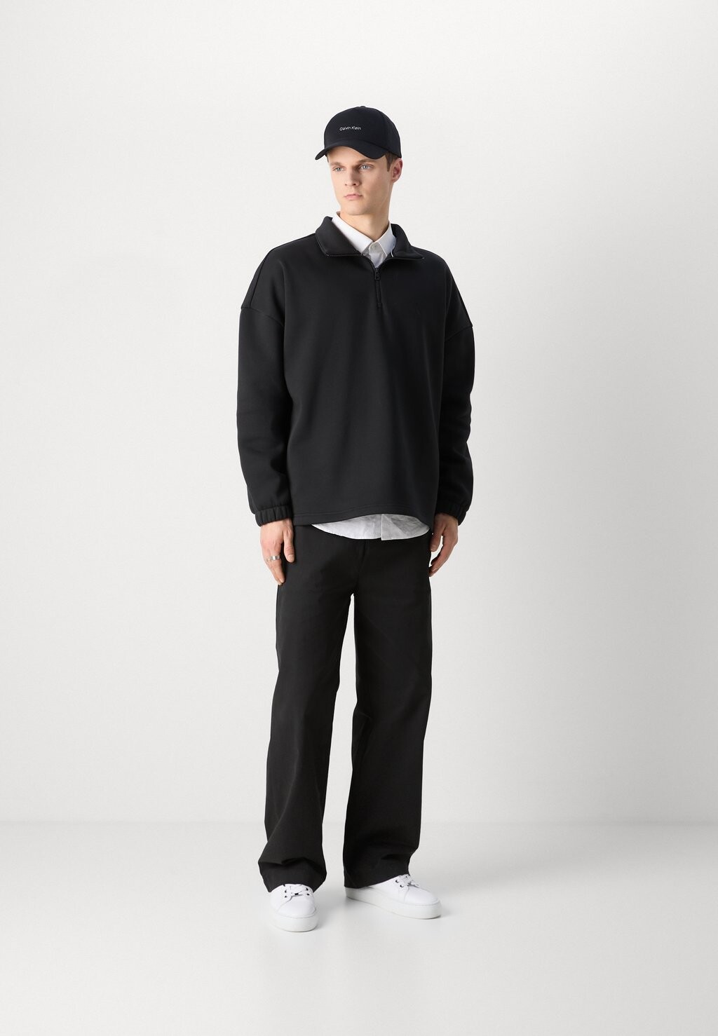 

Толстовка с капюшоном COLORBLOCK HALF ZIP Calvin Klein, черный