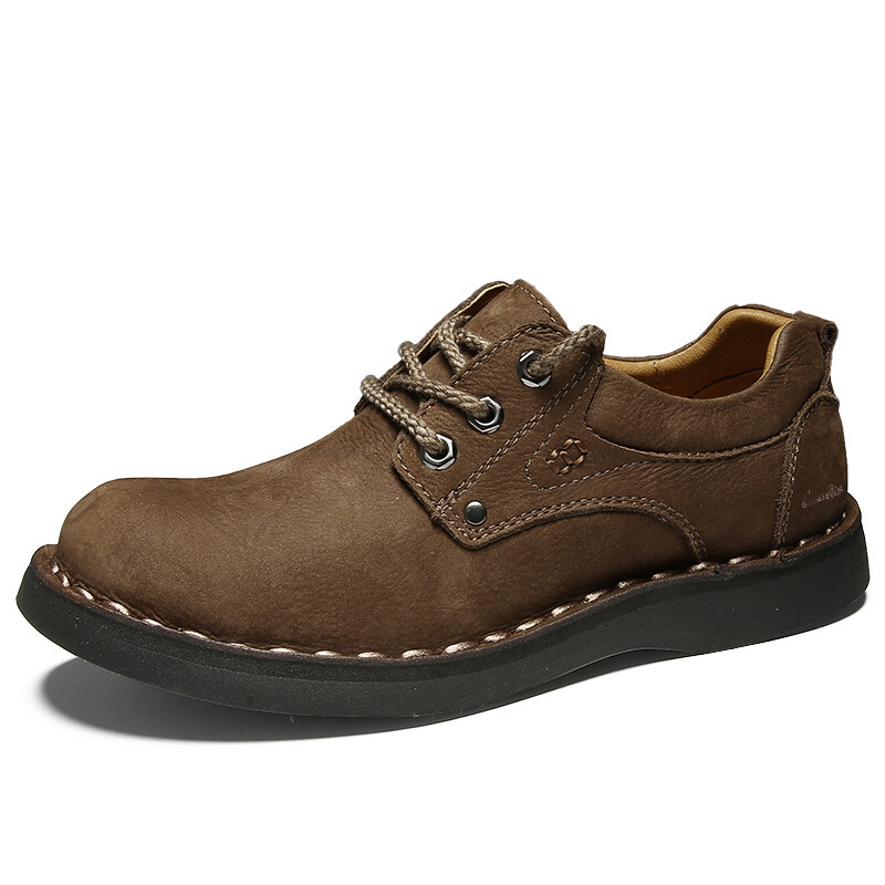 Туфли мужские Men"s Casual Men Low-Top Laoks, цвет Light Brown — фото 4