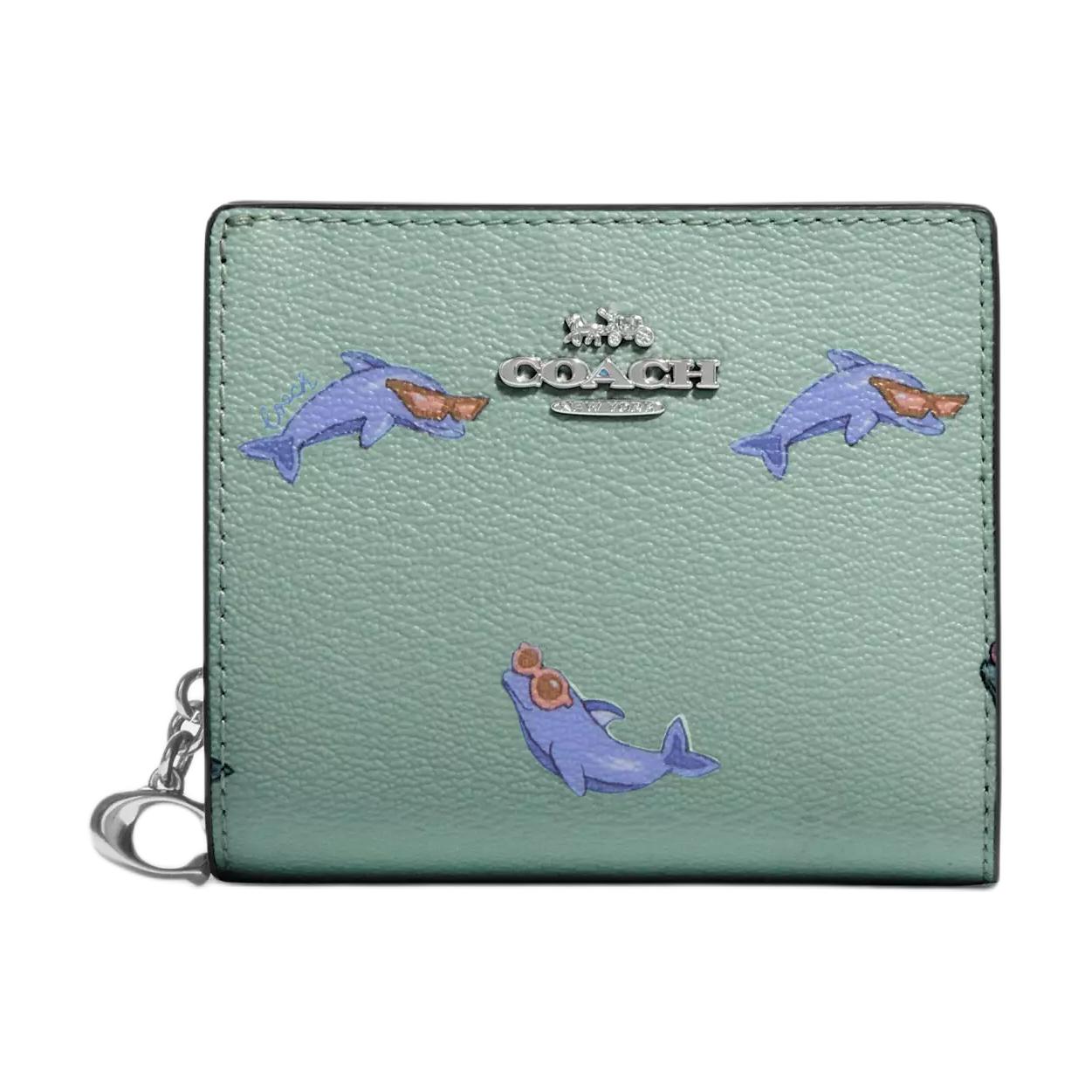 

COACH Кожаный кошелек для монет с защелкой