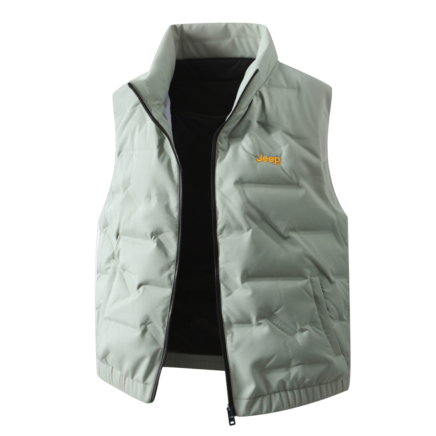 

Пуховик Unisex с воротником стойкой Moderate Jeep, pea зеленый