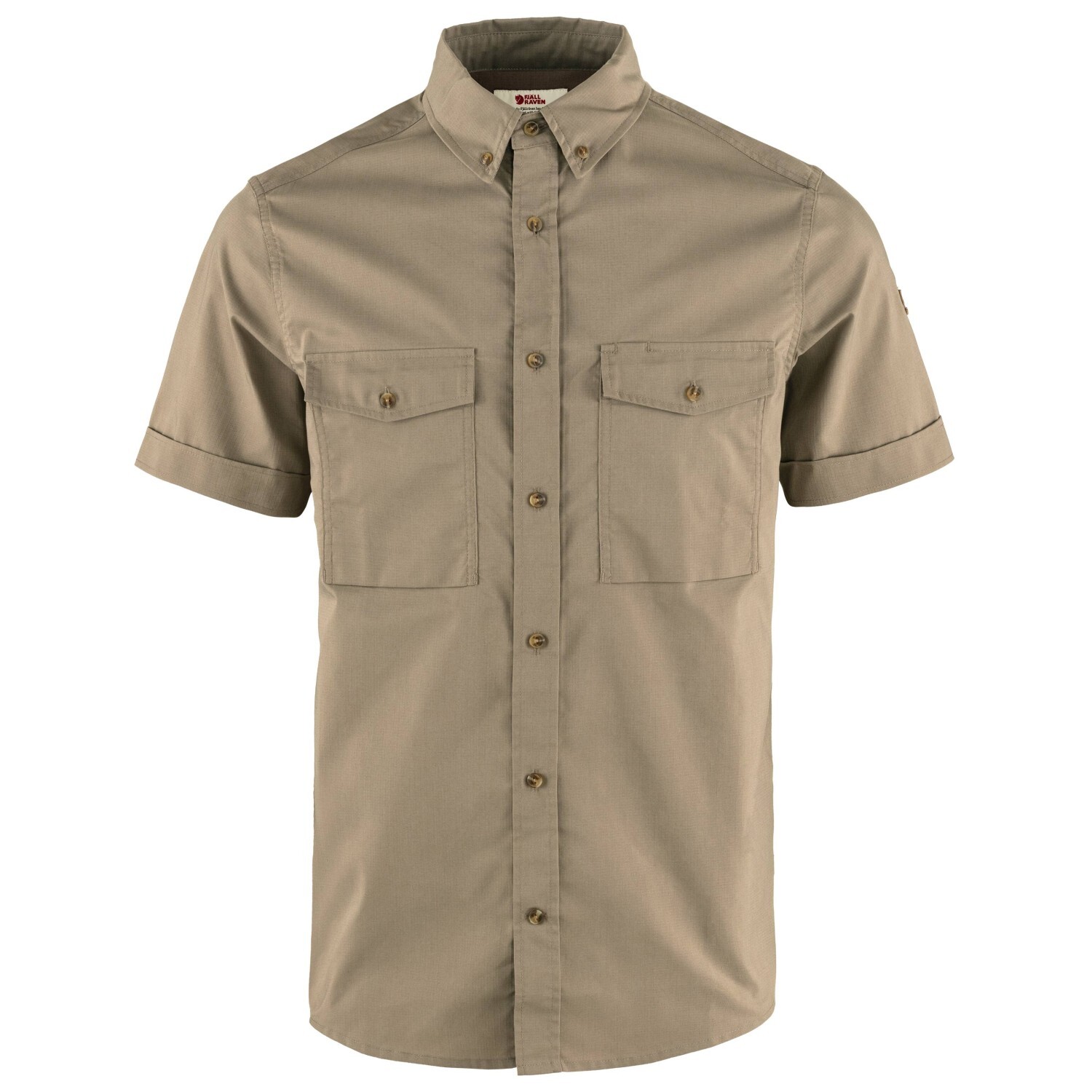 

Рубашка Fjällräven Övik Air Stretch S/S Shirt, цвет Suede Brown