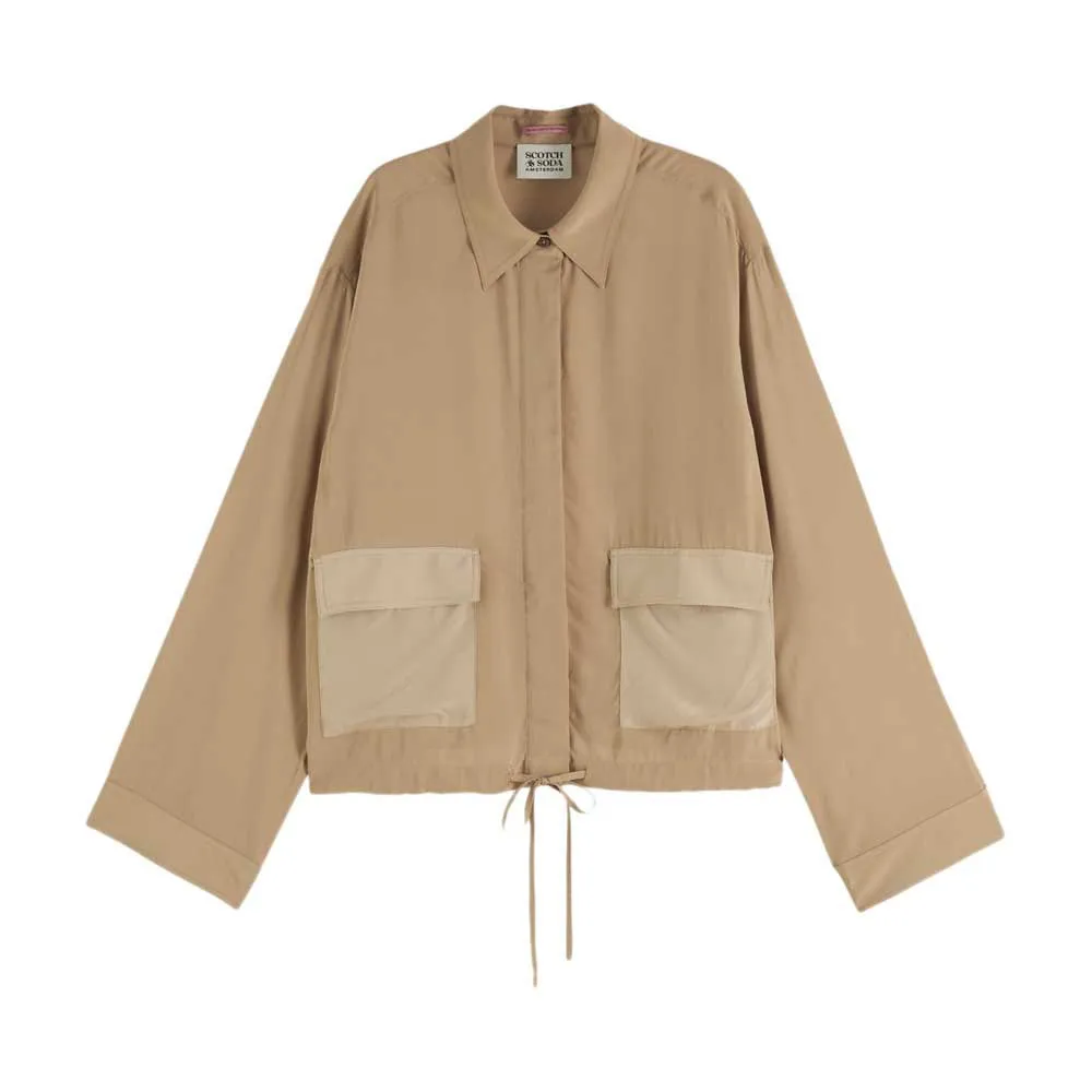 

Рубашка Scotch & Soda Utility Fluid, бежевый