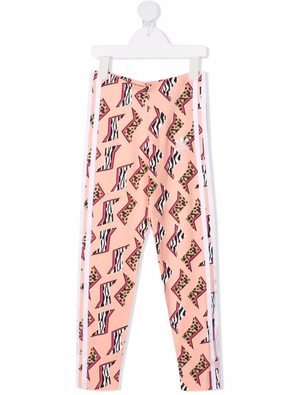 Леггинсы с графическим принтом Adidas Kids, розовый