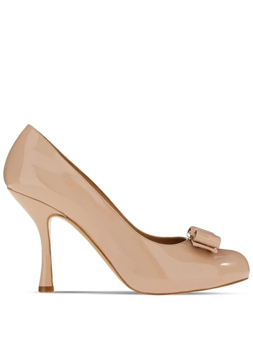 Туфли-лодочки Salvatore Ferragamo Kali Bow, бежевый