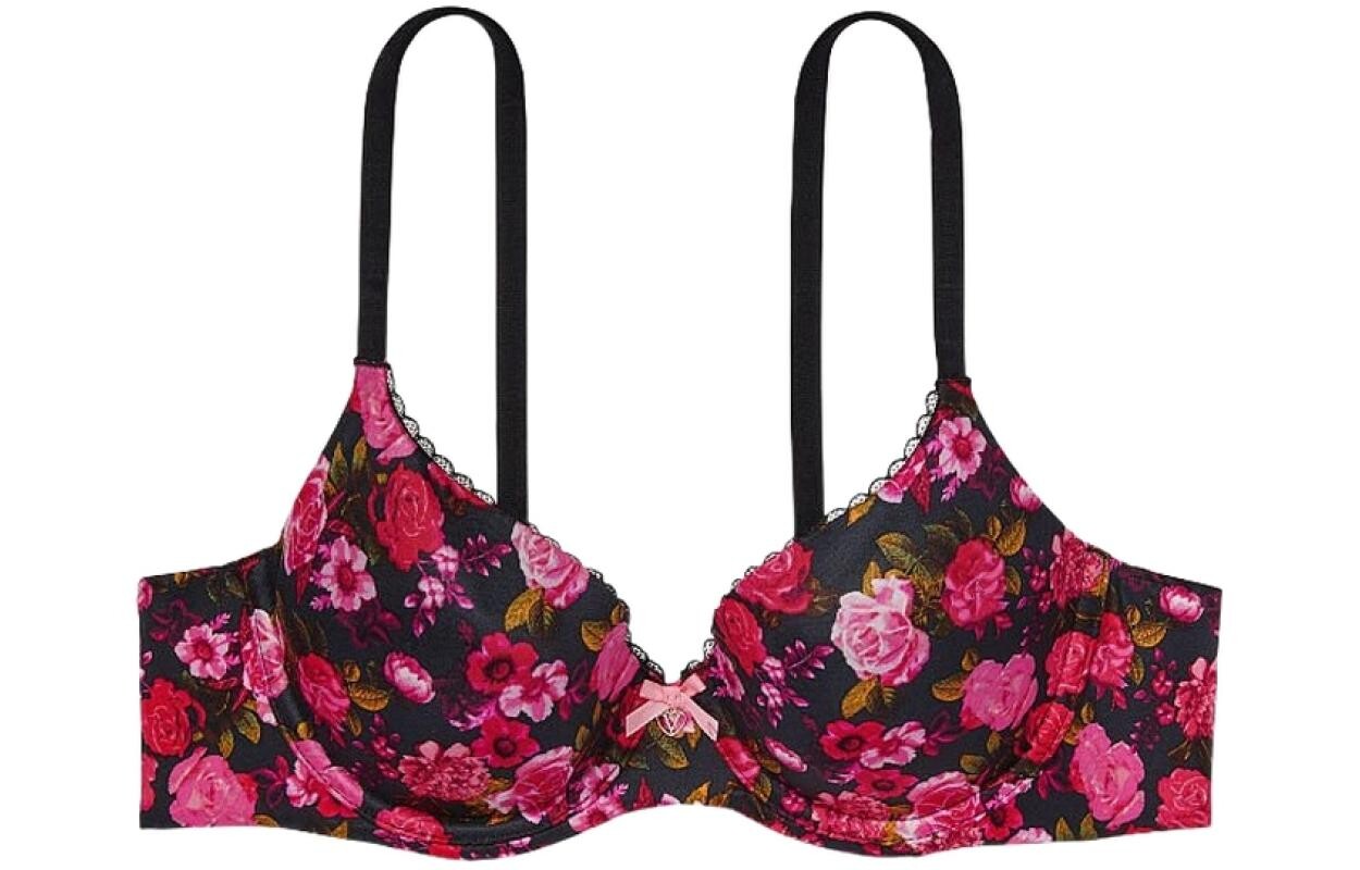 

Женский бюстгальтер Victoria's Secret, цвет Black floral print