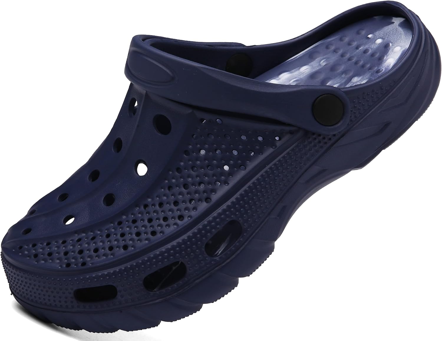 

Мужские и женские сабо ChayChax с поддержкой свода стопы, садовые туфли, и пляжные шлепанцы с съемной стелькой, темно-синий