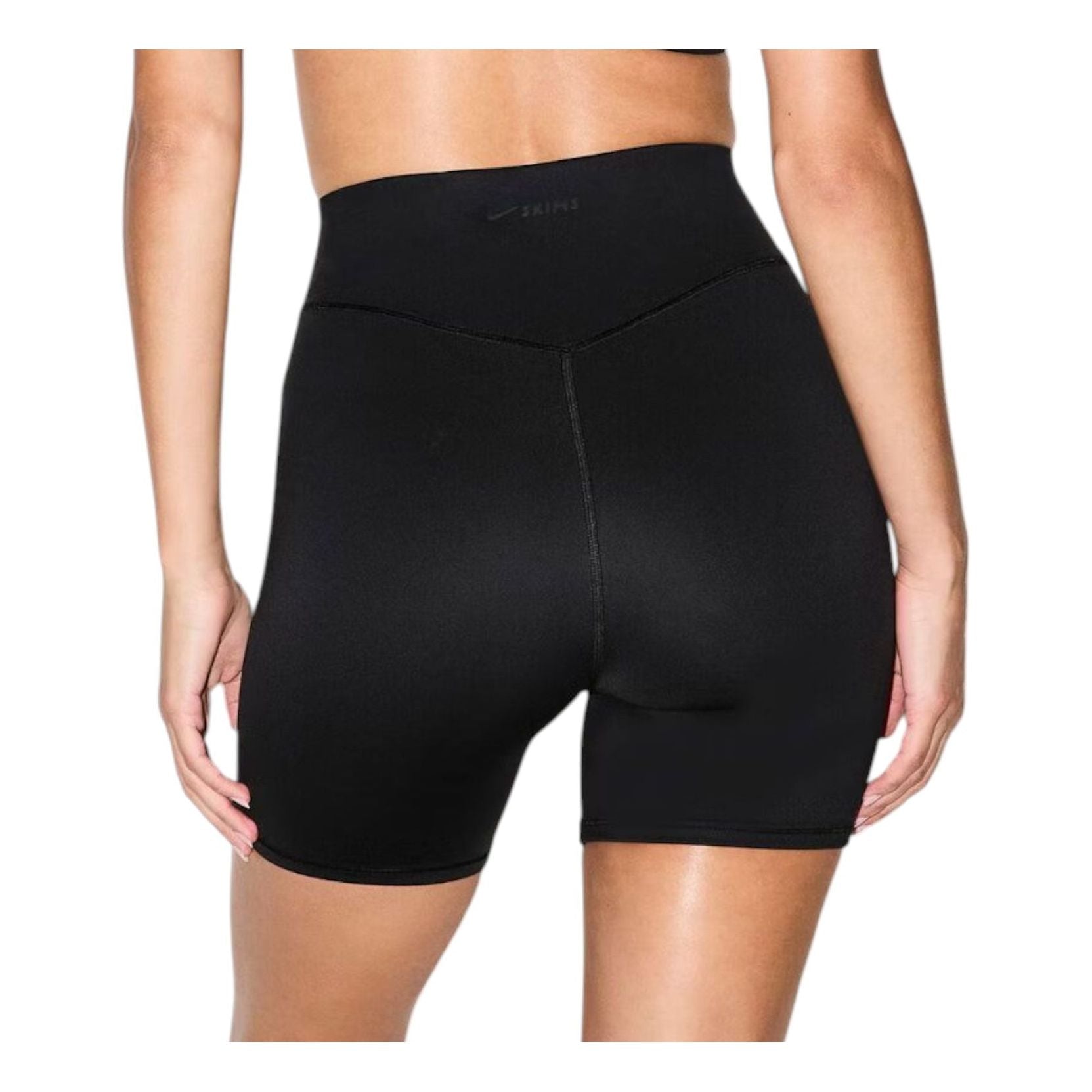 Шорты (WMNS) Nike x SKIMS Matte High-Waisted 5" Biker Shorts 'Obsidian' — фото 2