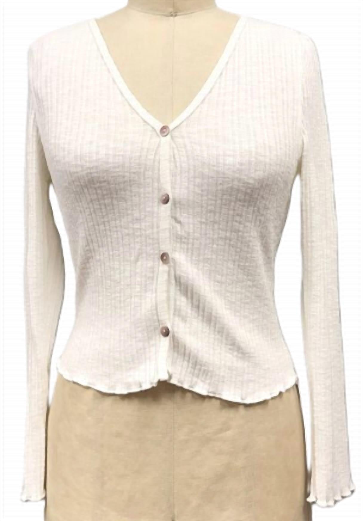 

Белая укороченная кардиган-бой PAPARAZZI