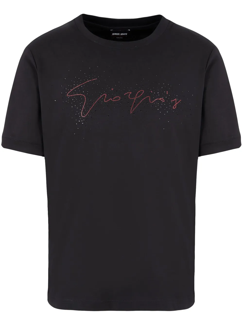 

Футболка с логотипом GIORGIO ARMANI, черный