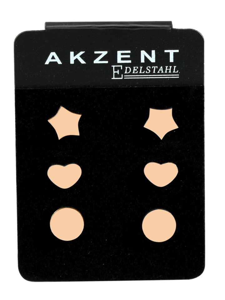 

Adeliás Женские серьги - серьги-гвоздики из нержавеющей стали в золотом исполнении