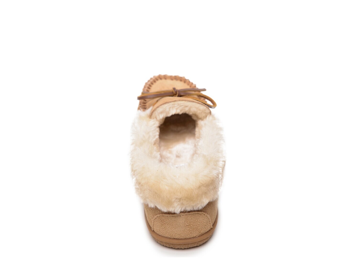 Тапочки-мокасины Minnetonka Camp Collar, коричневый — фото 2