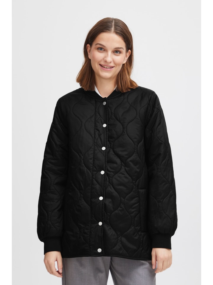 

Пуховик b.young Steppjacke BYBERTA JACKET 3 - 20814229 coole Steppjacke mit Bomberkragen, цвет black denim