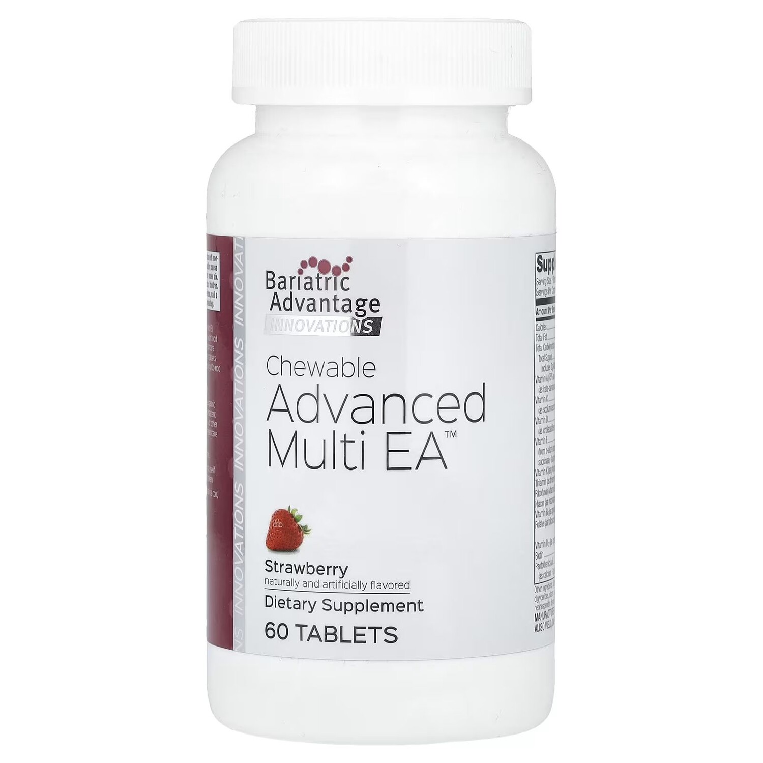 

Chewable Advanced Multi EA, Клубника, 60 таблеток Bariatric Advantage