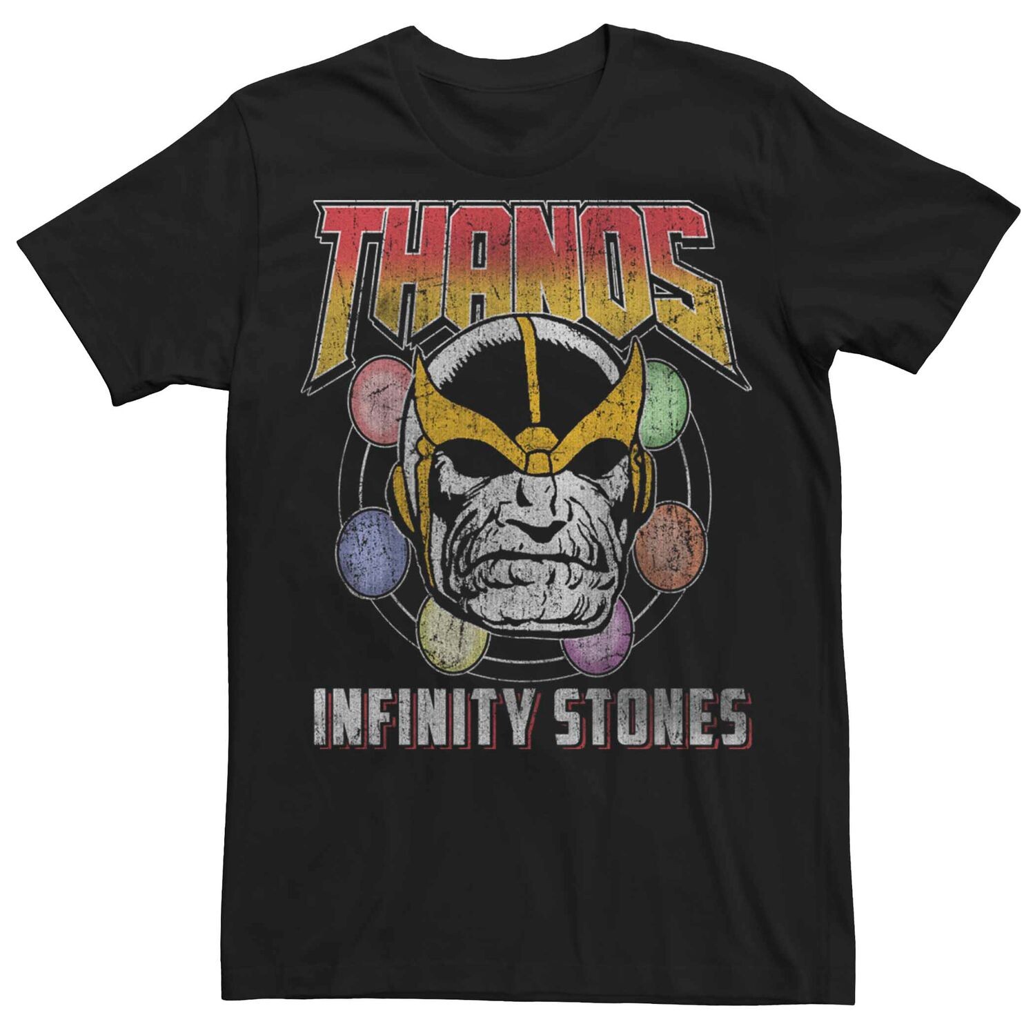 

Мужская винтажная футболка с плакатом «Камни бесконечности» Marvel's Thanos Licensed Character