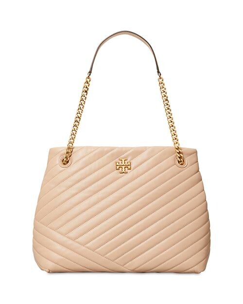 

сумка-тоут Kira с шевроном Tory Burch, цвет Tan/Beige