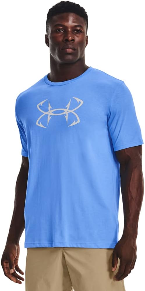 

Мужская футболка с логотипом Fish Hook от Under Armour, (477) Carolina Blue/Halo Gray