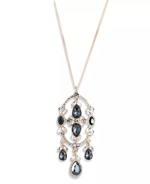 

Ожерелье-Слайдер с подвеской из золотистого стекла и камня Givenchy, black