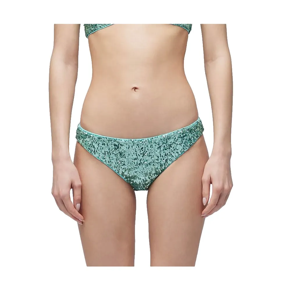 

Низ бикини Sundek Vega slip culotte with sequins, зеленый