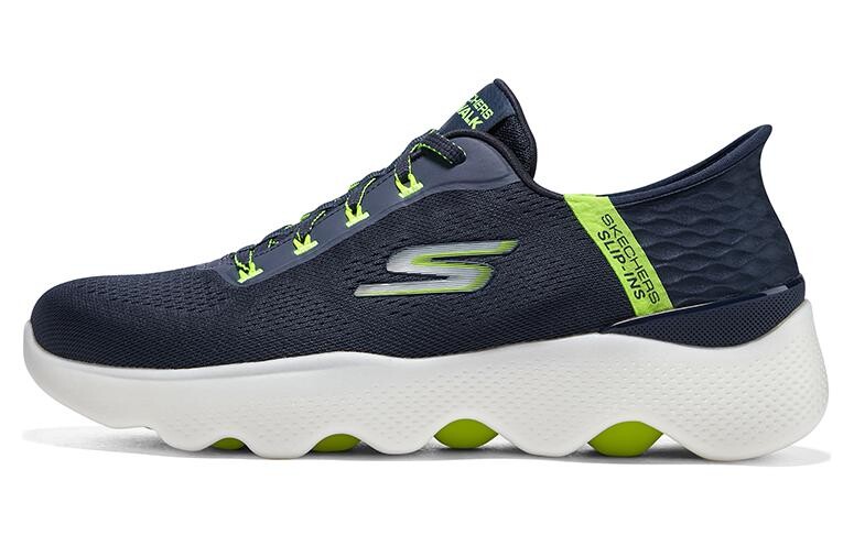 

Skechers Go Walk Massage Fit Lifestyle Shoes Men Low-top Black/Green