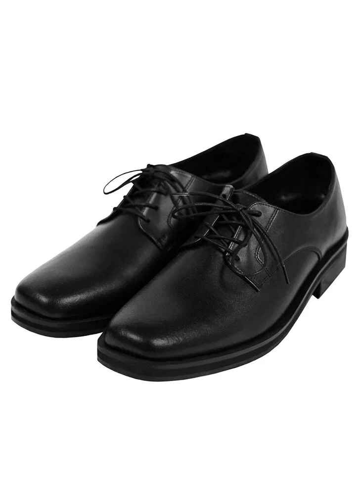 Мужские чёрные дерби Square Toe Mono от Drawfit — фото 2