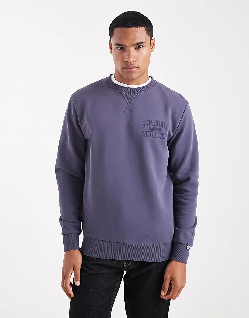 

Толстовка Superdry Athletic essentials Crew в цвете Greystone