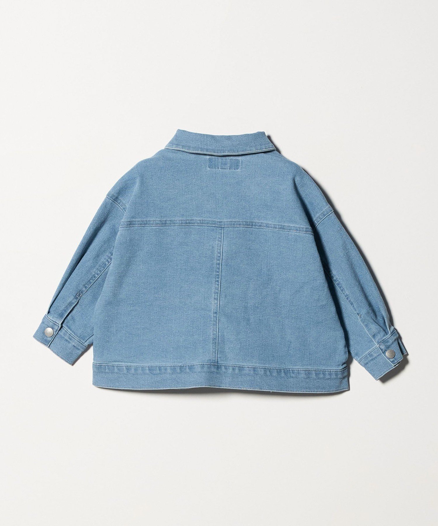 Джинсовая блузка/Детская стрейч 100-160 см UNITED ARROWS green label relaxing, LT.BLUE — фото 3