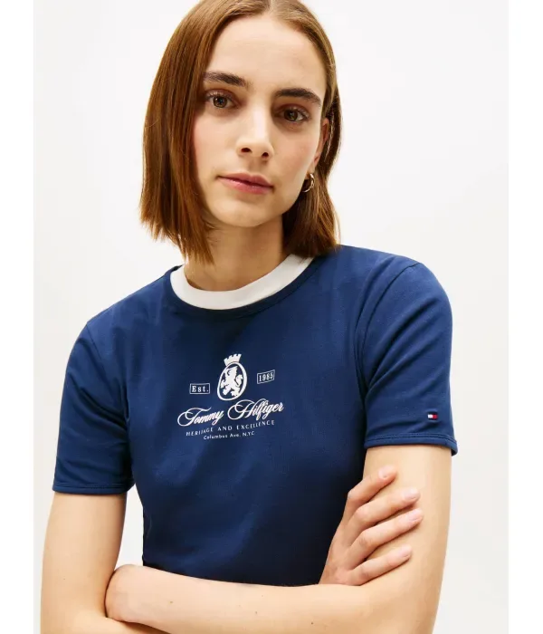 Футболка VARSITY slim fit Tommy Hilfiger, темно-синий — фото 4