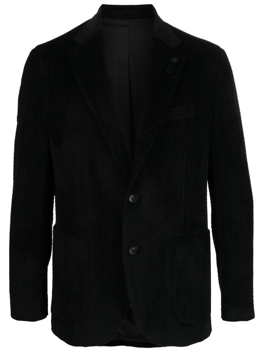 

Вельветовый пиджак Lardini, черный