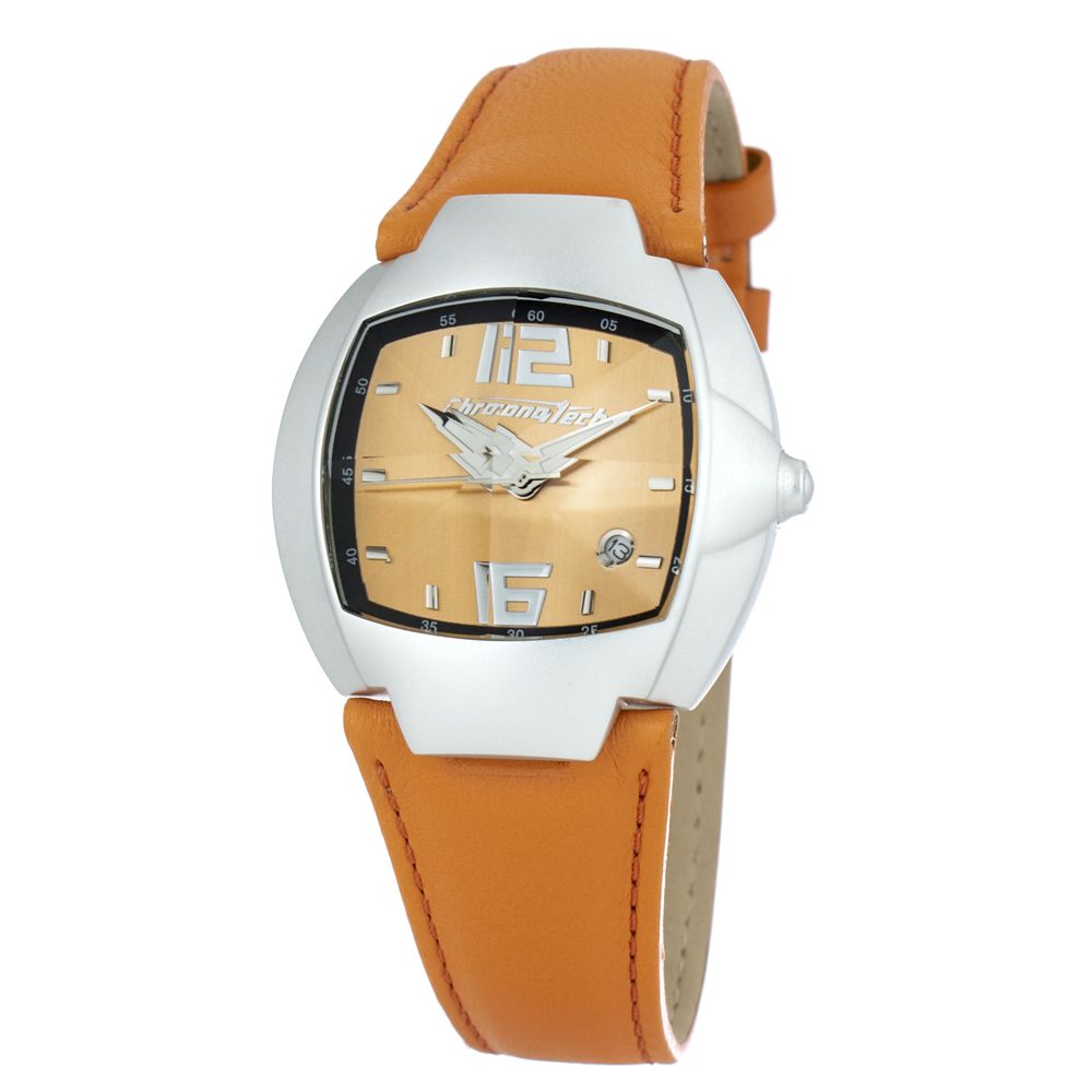

Мужские часы Chronotech Leather, оранжевый