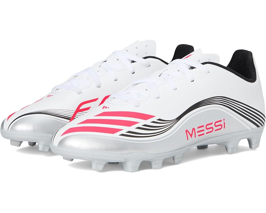 

Кроссовки adidas Kids F50 Messi Club Firm Ground/Multi Ground Cleats, цвет White/Lucid Red/Silver Metallic