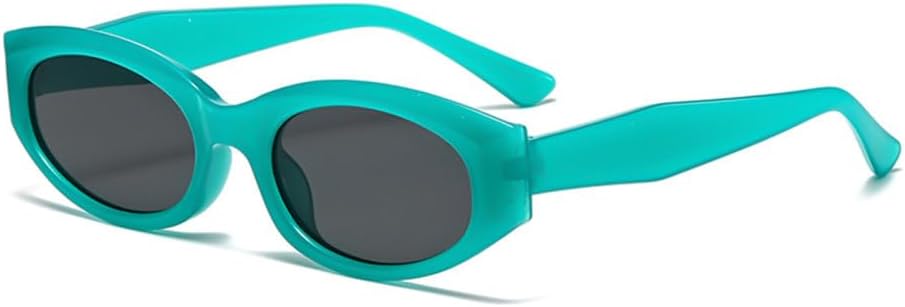 

Классические винтажные солнцезащитные очки 2027 года, маленькие овальные, для женщин, ретро-очки, женские спортивные очки для водителя, защита от ультрафиолета UV400 MTZJH, Cyan