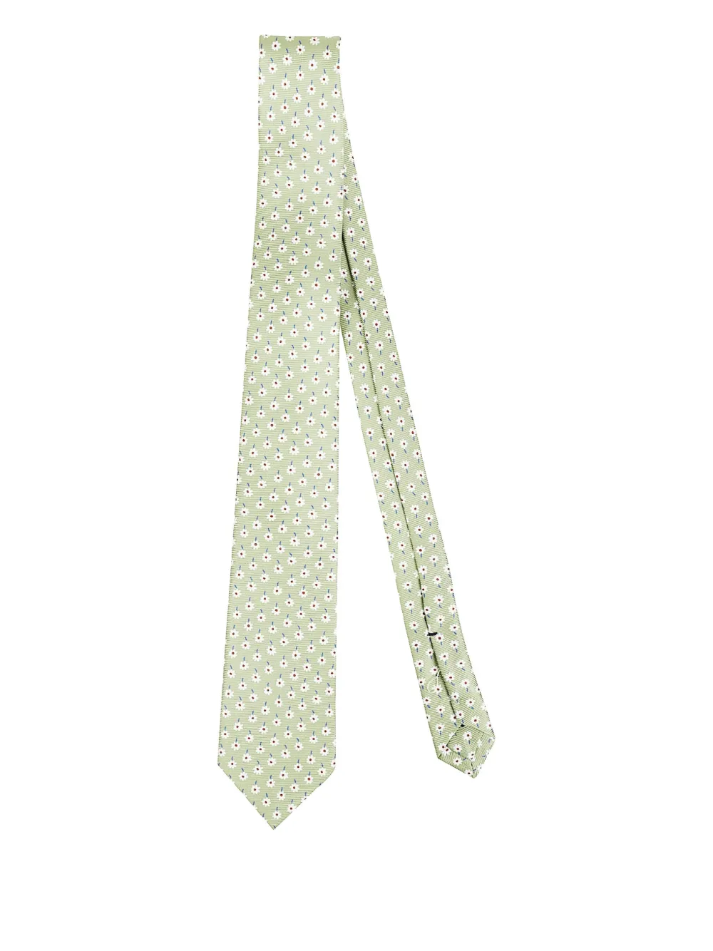 

Шелковый галстук с цветочным принтом Errico Formicola, зеленый