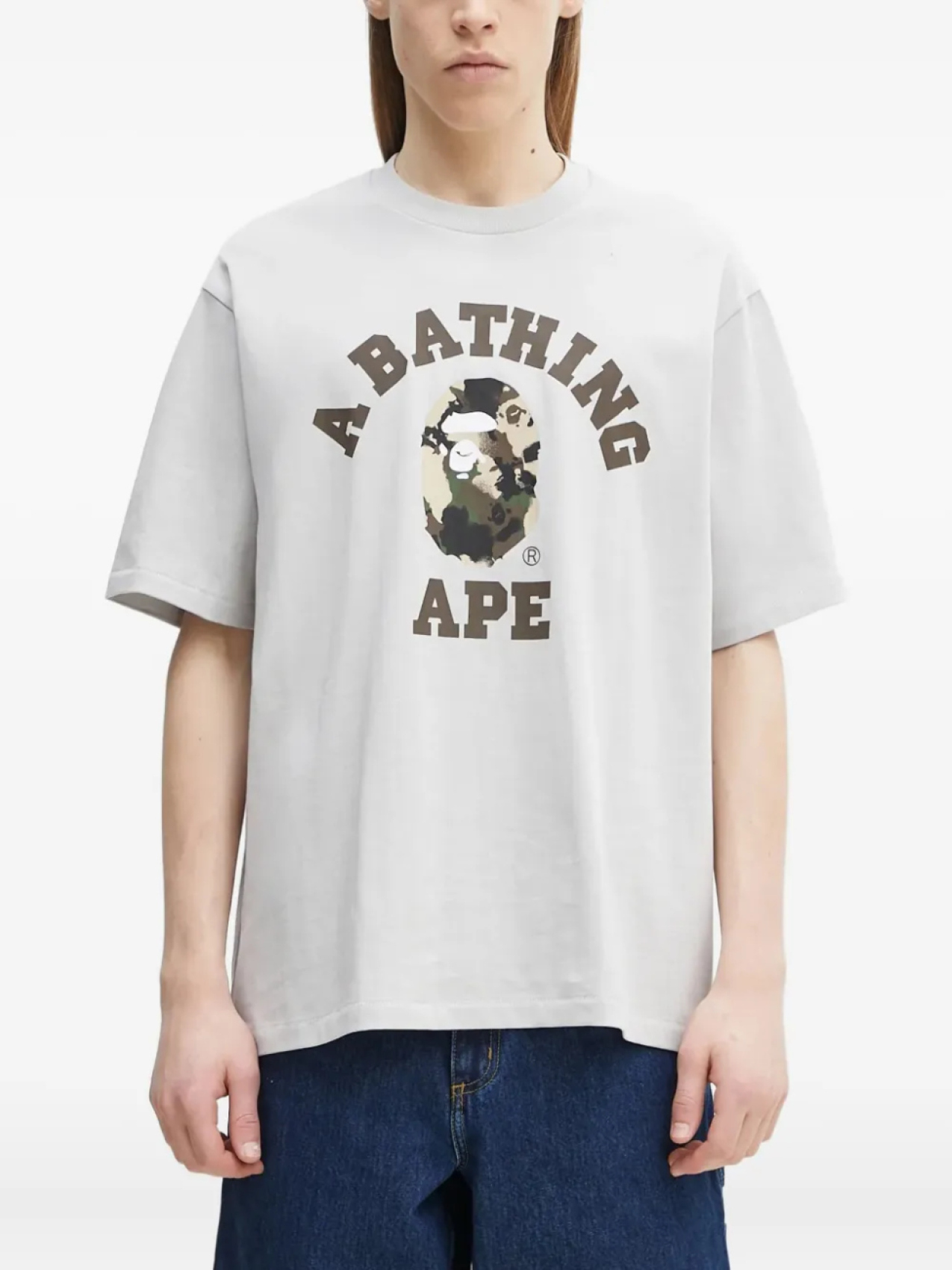 

Футболка с логотипом BATHING APE A Bathing Ape, серый