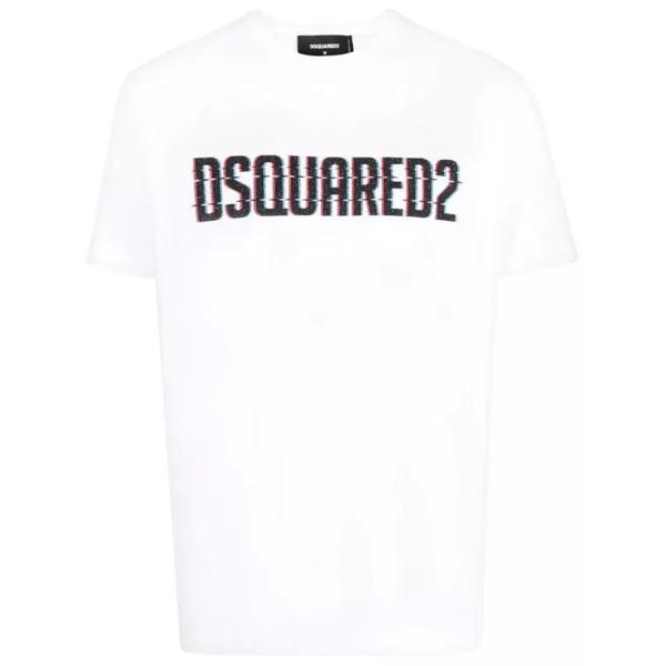 

Футболка logo-print short-sleeve t-shirt Dsquared2, белый