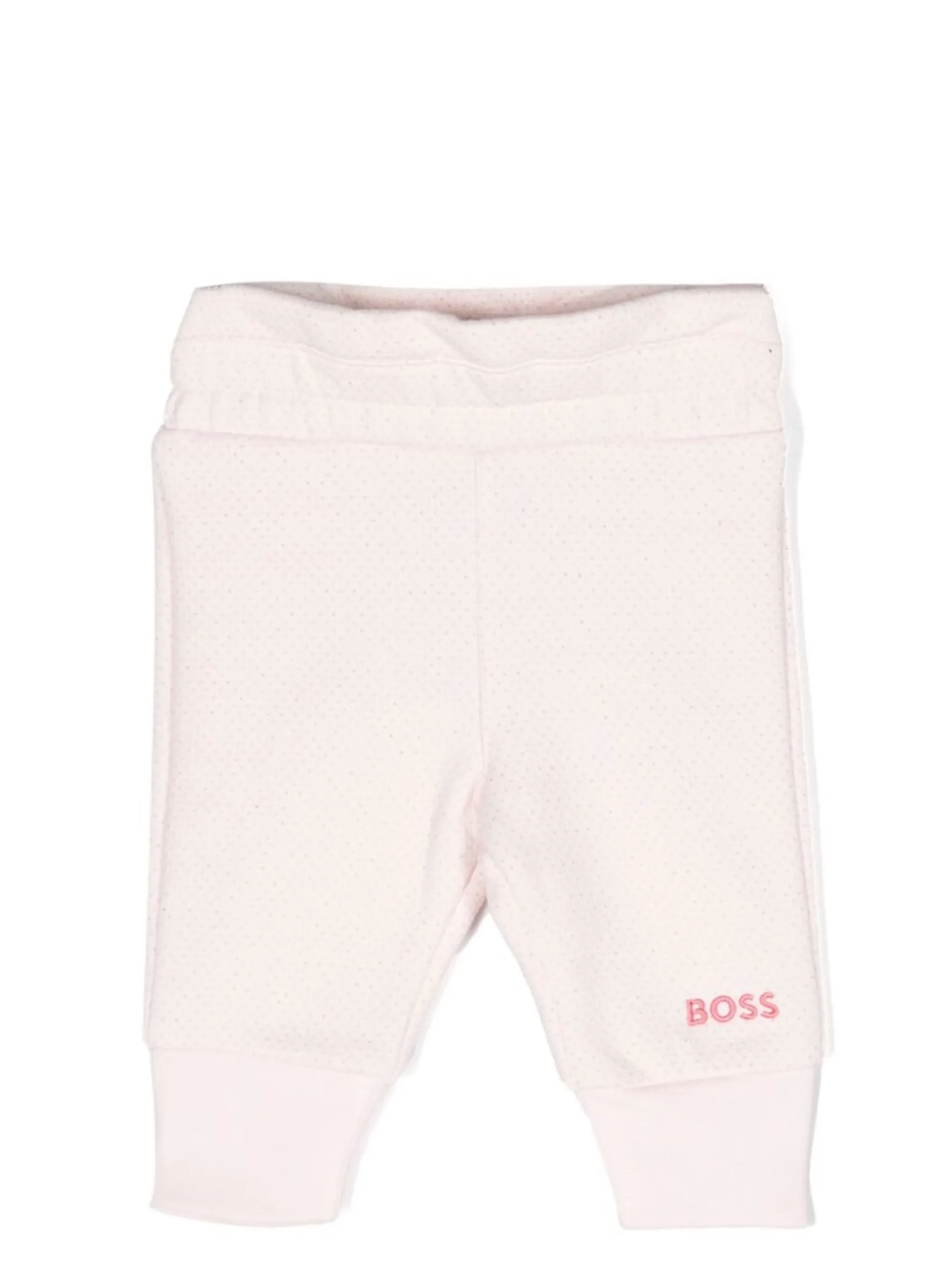 

Джогеры с вышитым логотипом Boss Kidswear, розовый