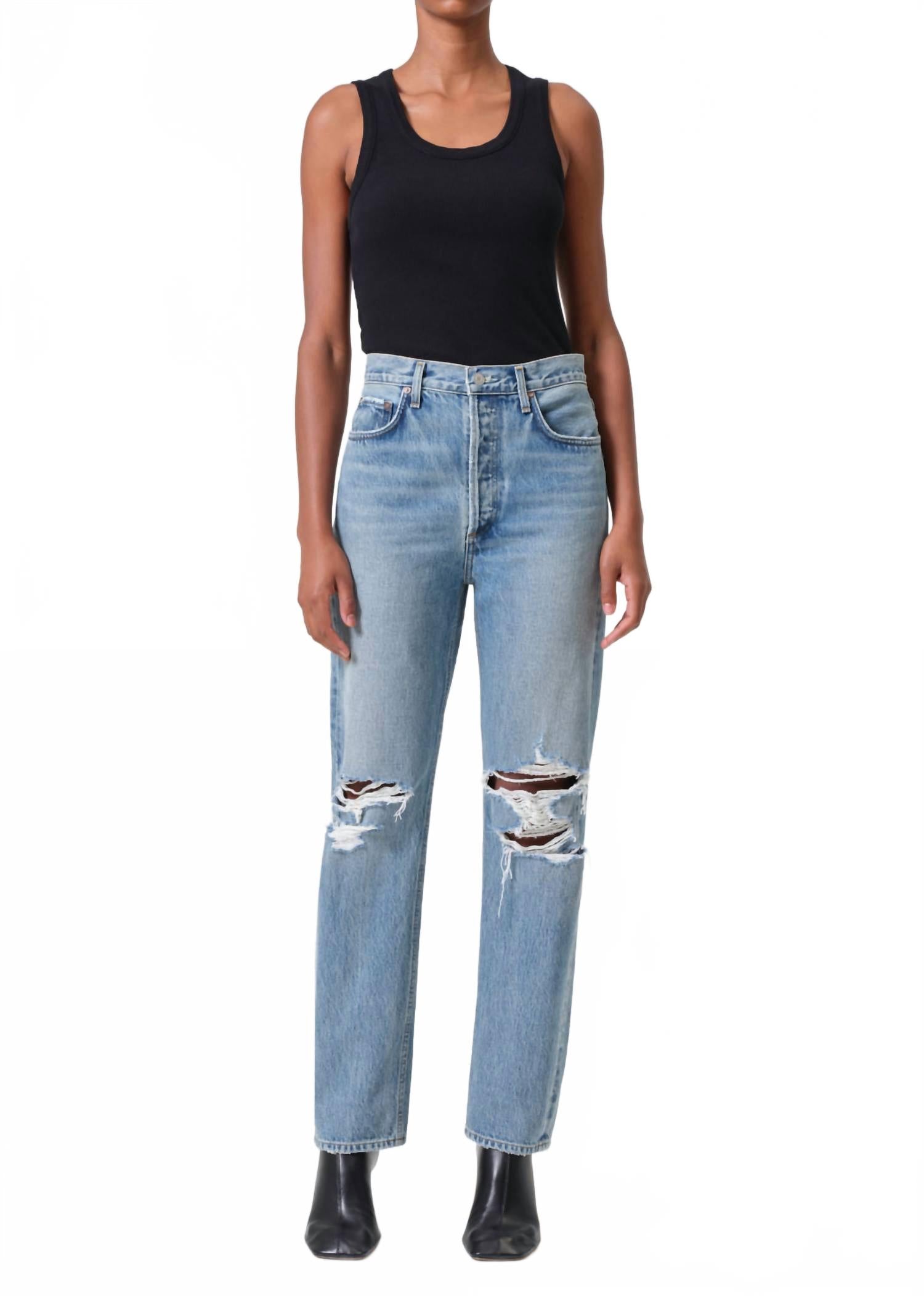 

Джинсы 90-х с завышенной талией Backdrop AGOLDE, Backdrop