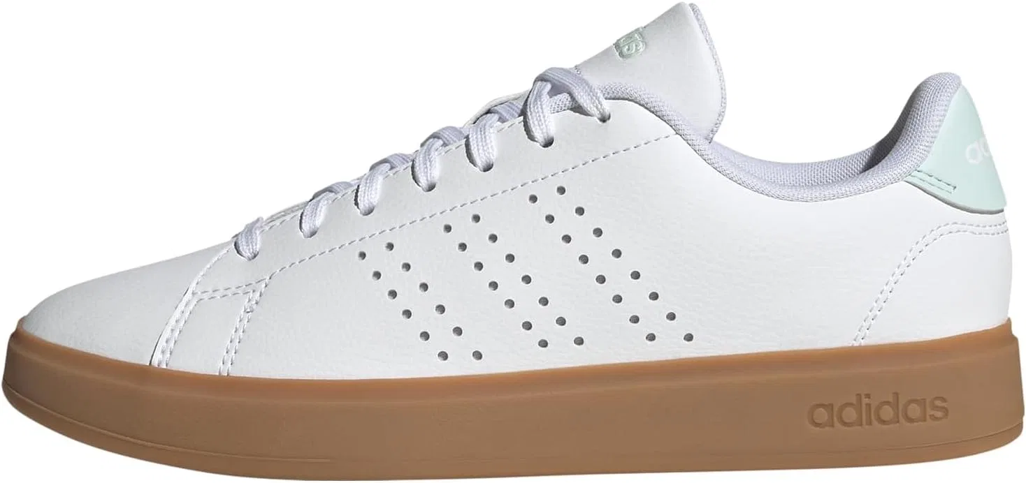 Кроссовки теннисные adidas, белые/White/Halo Mint