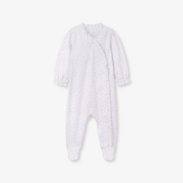 

Весенняя ягодная боди-комбинезон с запахом 0-24 месяца The Little White Company, мультиколор