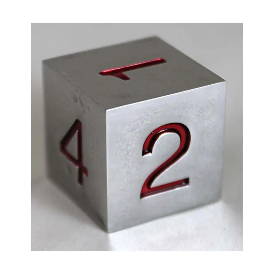 

Металлические кубики d6, 20 мм, красные, Dice - Metal, Oversized