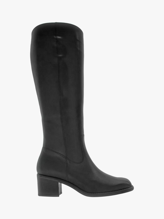 Ботинки Eastwick Wide Fit до колена из кожи Gabor, Black