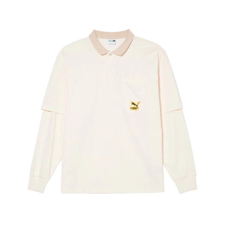 

Мужская рубашка поло CLASSICS бежевого цвета Puma, бежевый