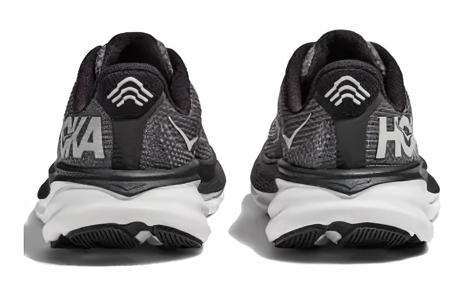 Кроссовки Clifton 9 Kids" для бега для детей Hoka One One, цвет Black Gray — фото 4