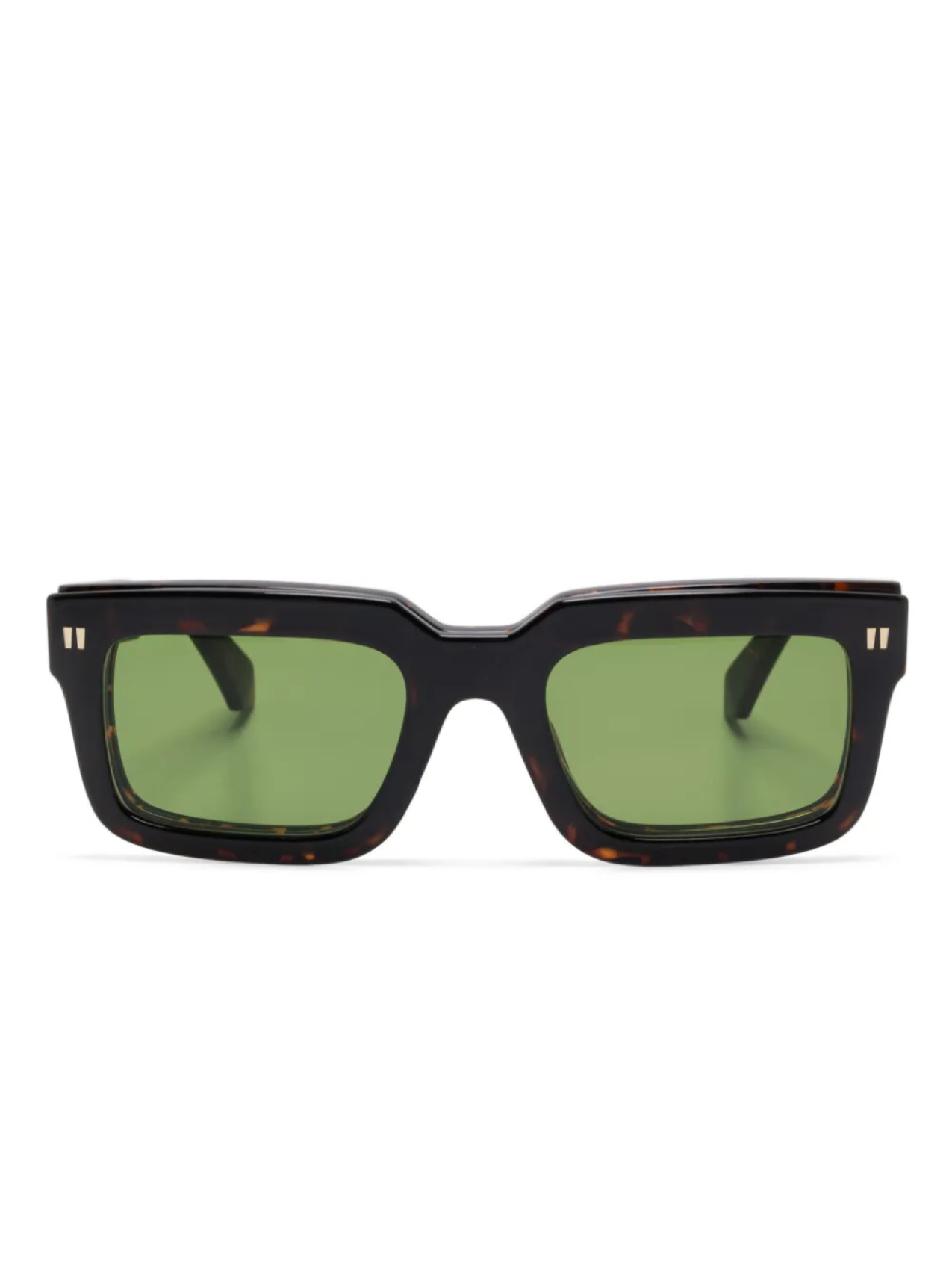 

Квадратные очки с клипсами Off-White Eyewear, коричневый
