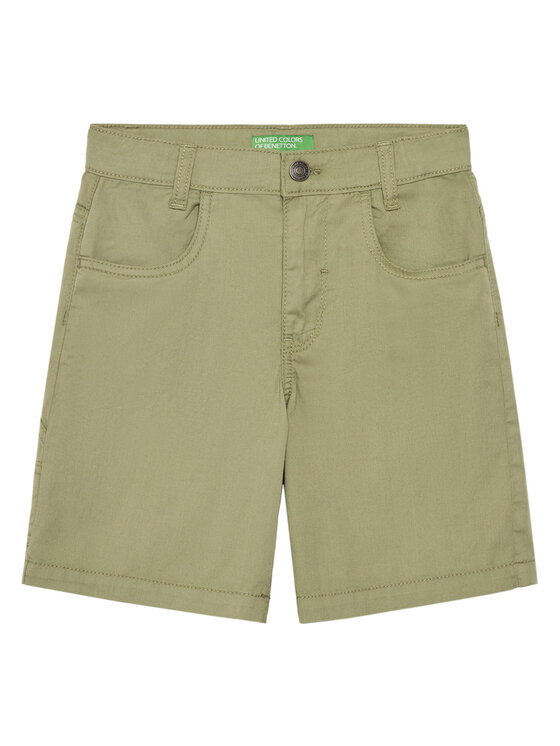 

Шорты из ткани обычного кроя 47RGC902U United Colors Of Benetton, зеленый