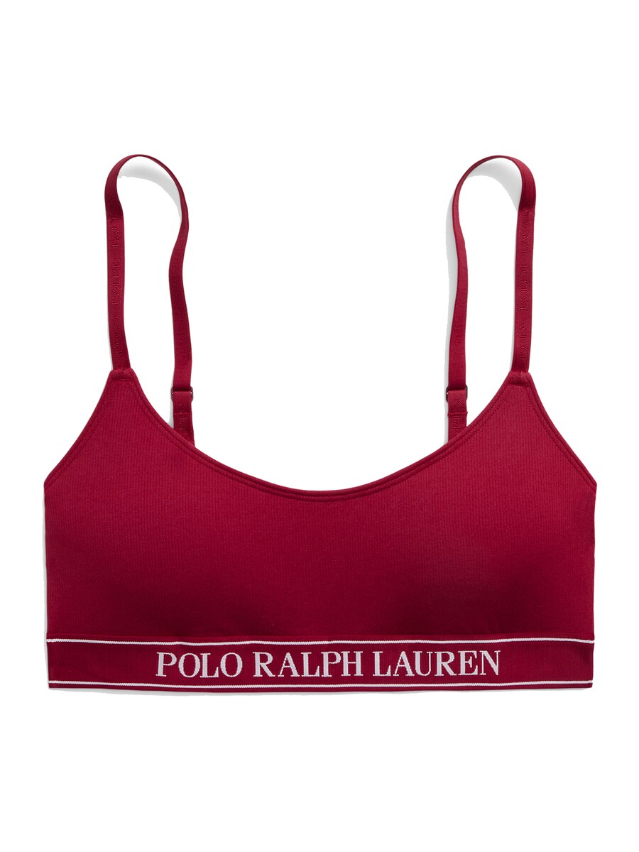 

Бюстгальтер Polo Ralph Lauren Bralette Bra SCOOP BRALETTE, красный